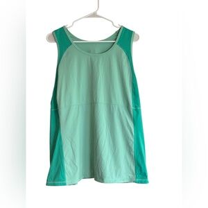 Lands’ End Women’s Athletic Tank Top Green Size 2X